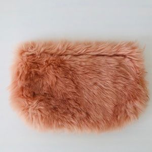 2/$10 MixMatch Furry Clutch/Pouch/Makeup Case Pink Cute